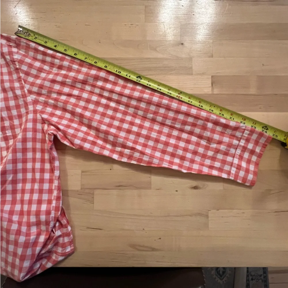 ✅ J‎. Crew XL Cotton lightweight Plaid checkered Long Sleeve Button Down Shirt